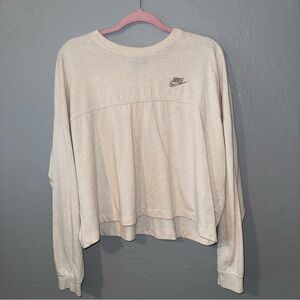 Nike Women's Off-White Long Sleeve Shirt